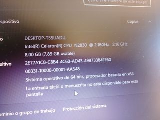 PORTÀTIL LENOVO-CPU CELERON-SSD+500GB-8GB RAM-15"