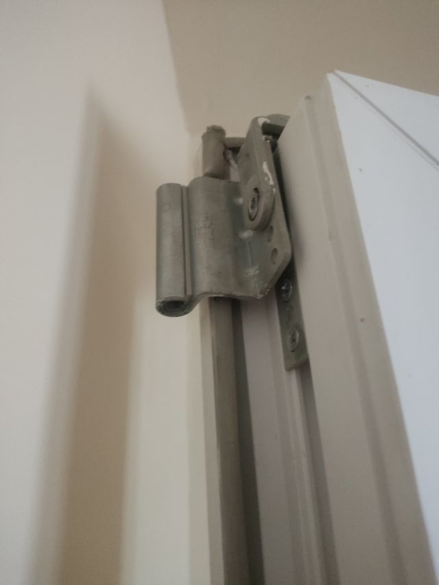 Puerta aluminio 2 cristales sin marco