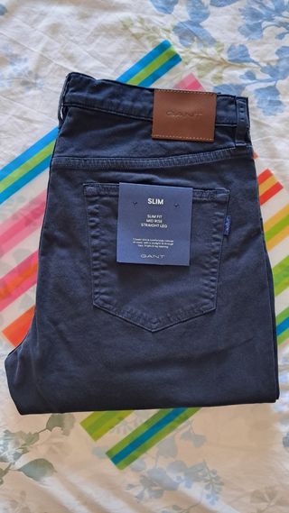 Pantalone cotone GANT blue navy