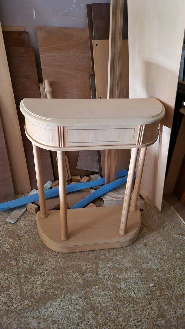 Mesa auxiliar vintage madera