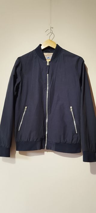 Chaqueta bomber azul,entretiempo.