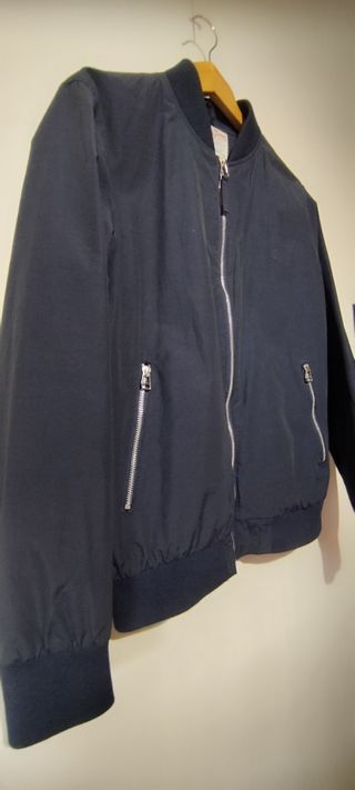 Chaqueta bomber azul,entretiempo.