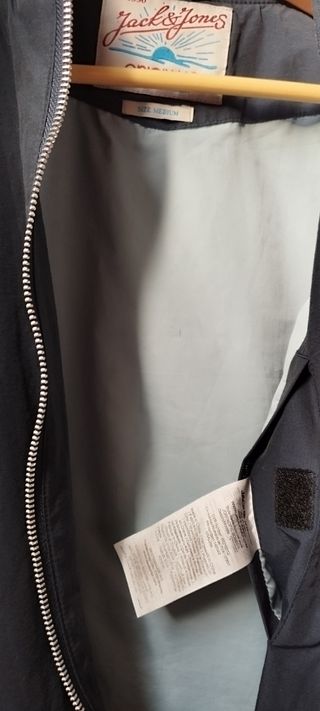 Chaqueta bomber azul,entretiempo.