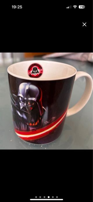 Lote de 2 Tazas Star Wars R2D2 y Darth Vader