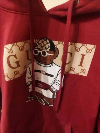 Sudadera TYS Oso estilo Gucci roja L