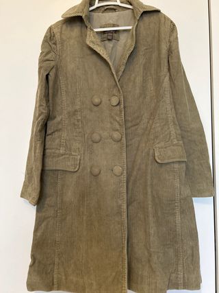 Abrigo y vestido mujer en tejido de paño 