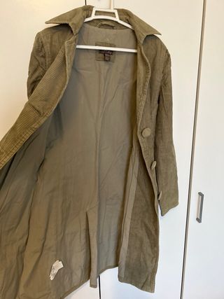 Abrigo y vestido mujer en tejido de paño 