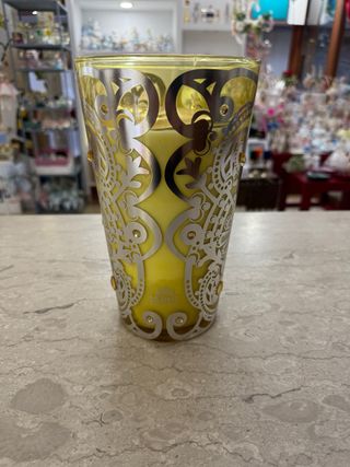Candela Hervit in vetro giallo