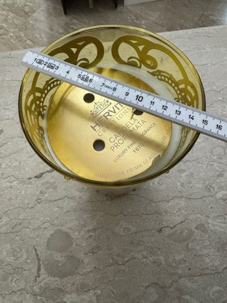 Candela Hervit in vetro giallo