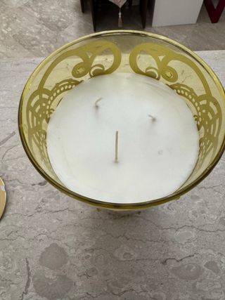 Candela Hervit in vetro giallo