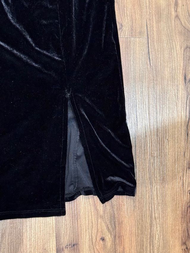 Vestido negro terciopelo - Fiesta