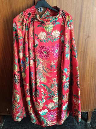 Traje Fallera niña 5-8 años rojo-verde