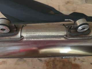 Tubo escape BMW C400X y Pieza Protectora