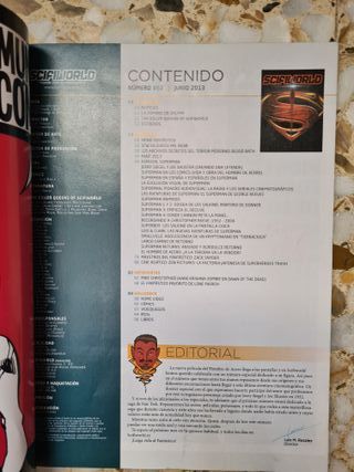REVISTA SCIFIWORLD SUPERMAN NUMERO 62 JUNIO 2013 .