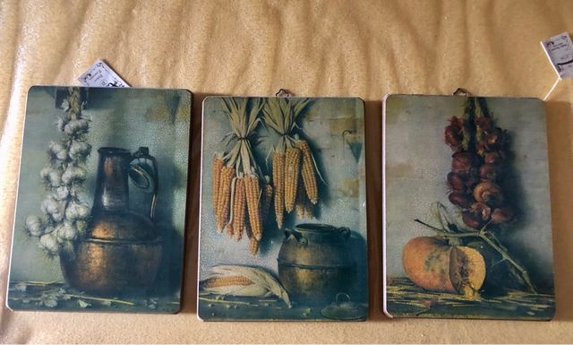 Quadri frutta legno vintage 24x18cm