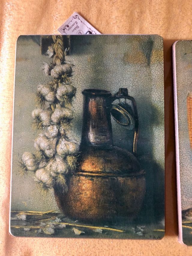 Quadri frutta legno vintage 24x18cm