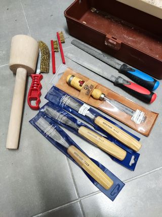 Juego Gubias y Herramientas Madera