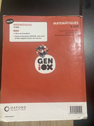 Matemàtiques 3r ESO. Llibre de l'estudiant. GEN...