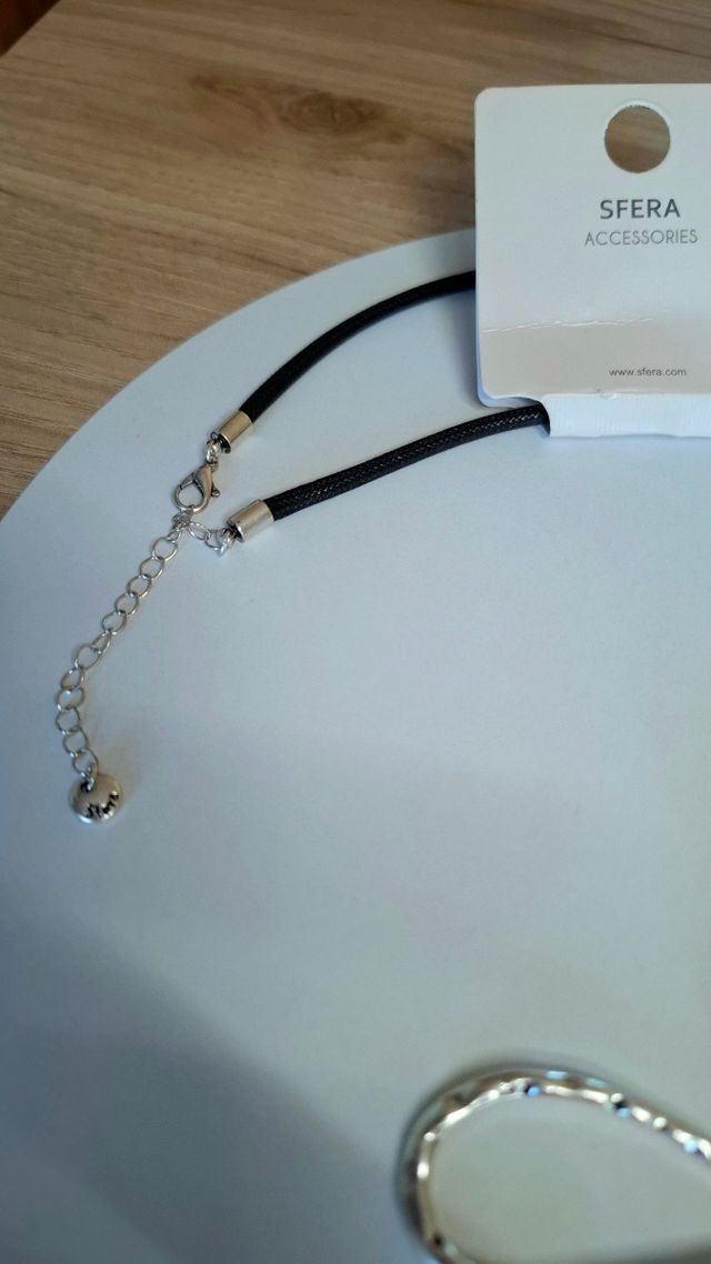 Collar libélula Sfera - Plata y Negro