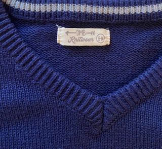 Jersey punto azul marino