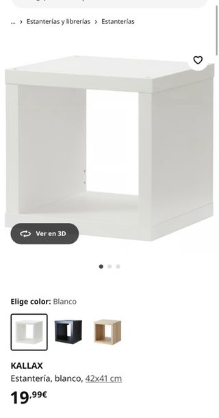 Estantería blanca - Mueble almacenaje