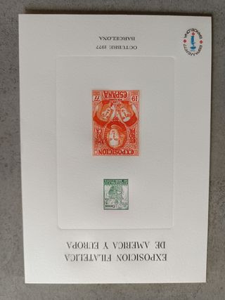 Hojas Recuerdo España desde 1972 a 1980