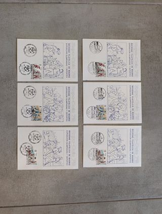 Hojas Recuerdo España desde 1972 a 1980