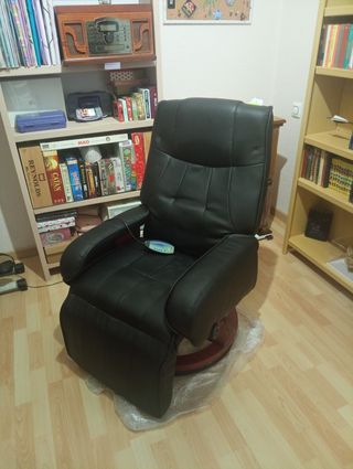 Sillón masaje cuero sintético 