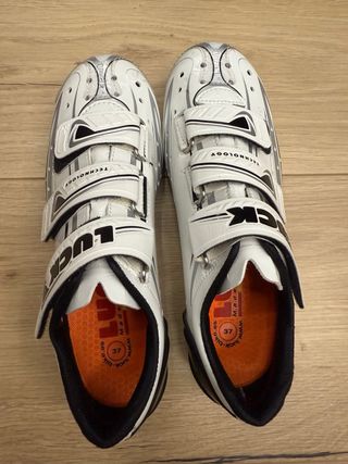 Zapatillas ciclismo Luck - Blancas
