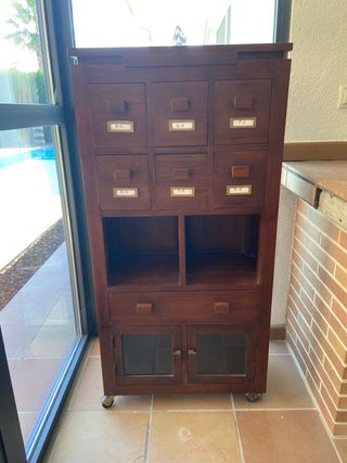 Mueble archivador madera - 9 cajones