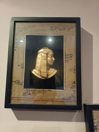 Cuadros egipcios dorados - 2 uds