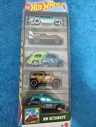 Hot Wheels HW Getaways 5 coches