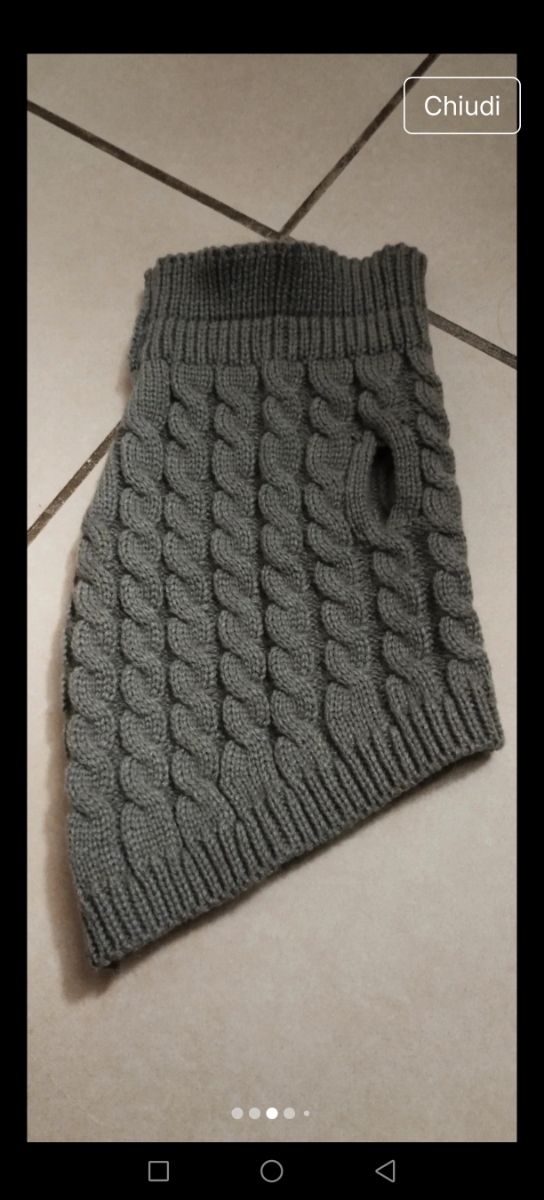 Maglione cane grigio - taglia piccola