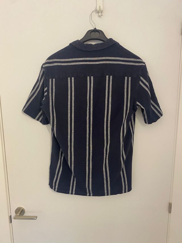 Camisa Zara azul rayas