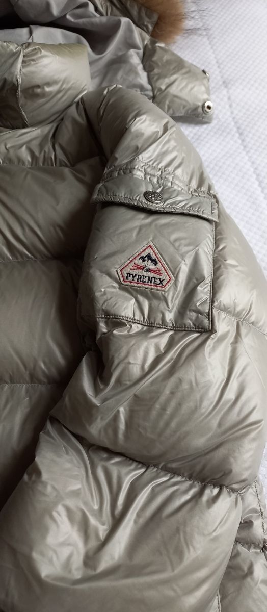 Plumífero PYRENEX plateado mujer