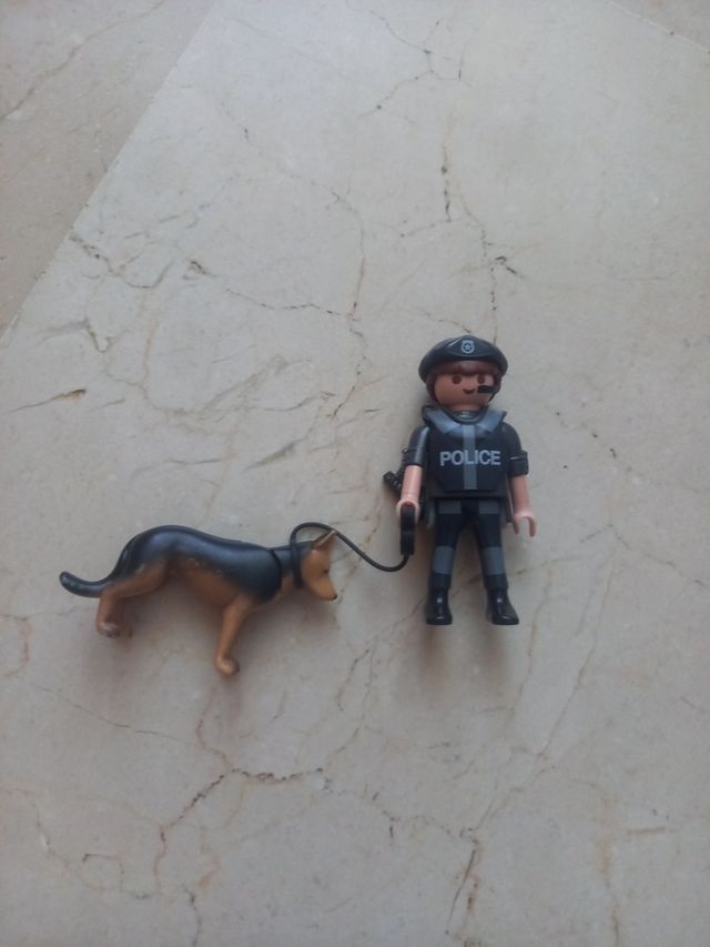 Playmobil: lote policía con moto