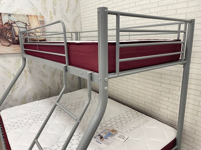 LITERA MATRIMONIAL Y INDIVIDUAL Y COLCHONES VISCO