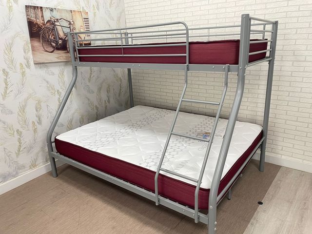 LITERA MATRIMONIAL Y INDIVIDUAL Y COLCHONES VISCO