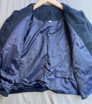 Chaqueta Tweed azul marino