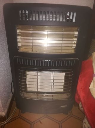 Estufa de gas y luz