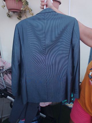 Traje gris hombre - 3 piezas
