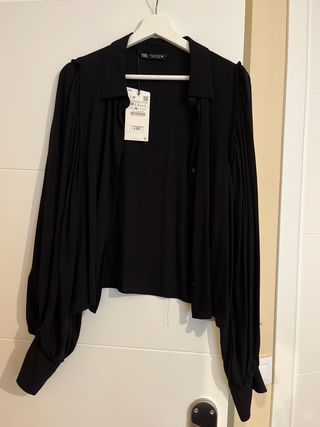 Camisa negra Zara - M