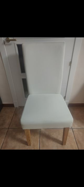 Silon blanco
 de salón - madera