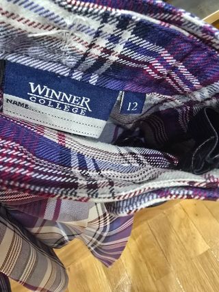 Falda cuadros colegio La Asunción talla 12