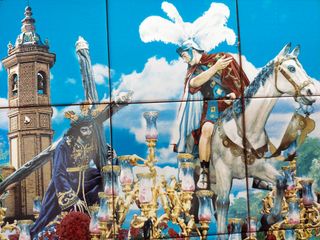 Retablo cerámico misterio Tres Caídas de Triana
