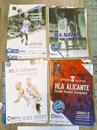 LUCENTUM HLA BALONCESTO ALBUM CROMOS REVISTAS