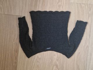 Top negro encaje-Blusa negra- falda pantalón negro
