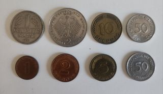 Monedas Alemania 1950-1990