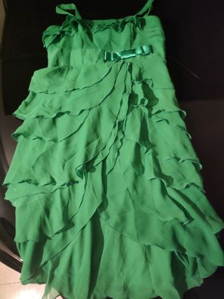 Vestido fiesta verde