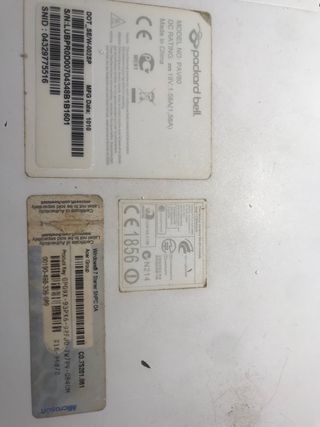 Packard Bell PAV80: Piezas